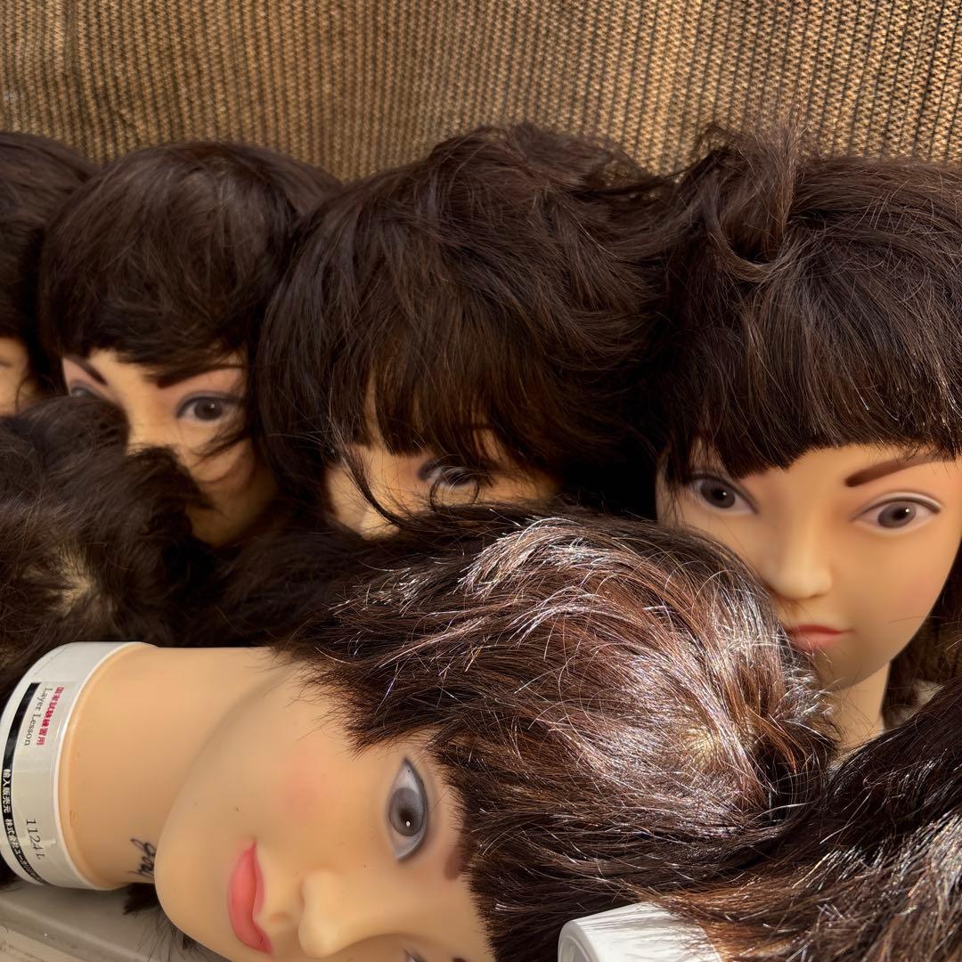 ユーカリージャパン　カットウィッグ国家試験練習用10個セット　値下げあり