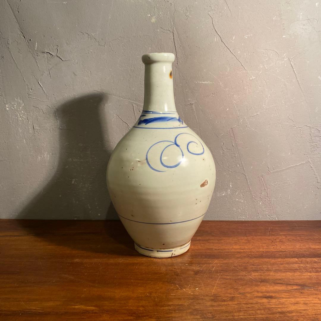 骨董品 染付 徳利 古伊万里 時代物 一輪挿し 酒器 花器 コレクション