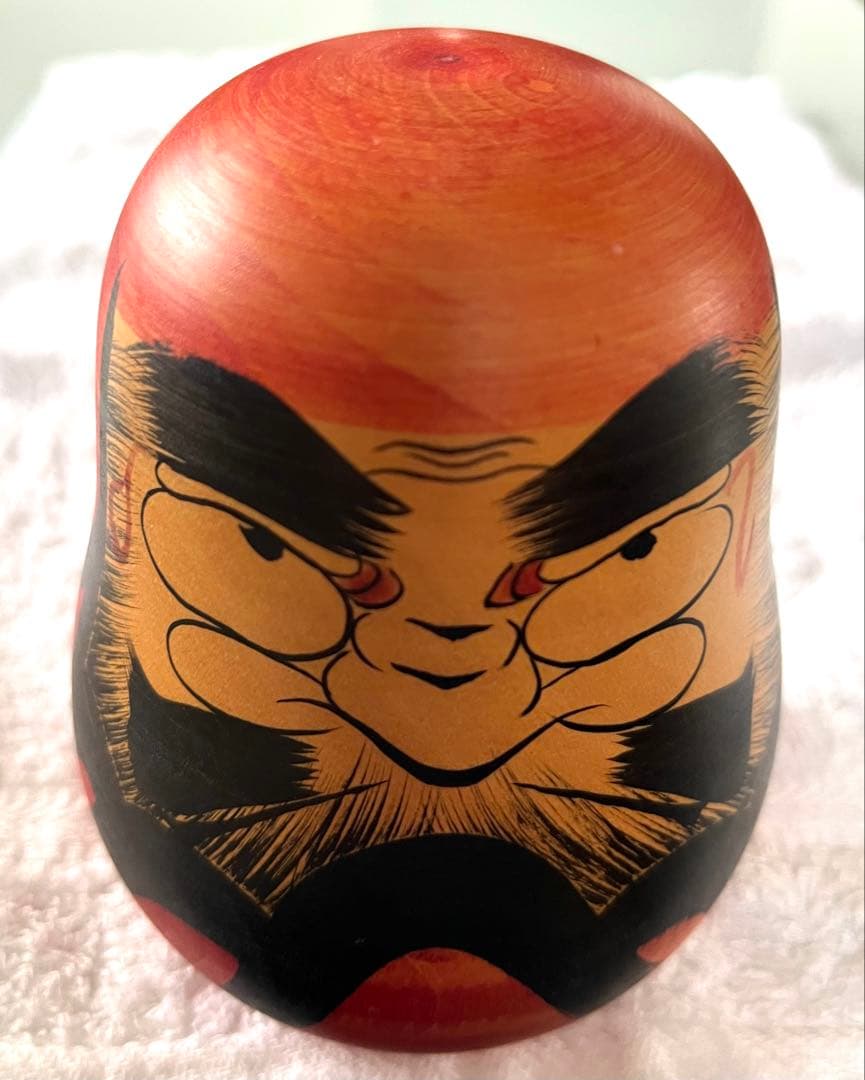 手作り　達磨十聚　ガラスケース付き