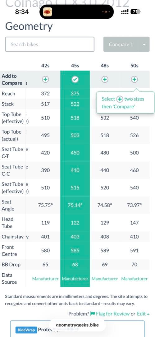自転車本体 COLNAGO CLX 3.0 45s