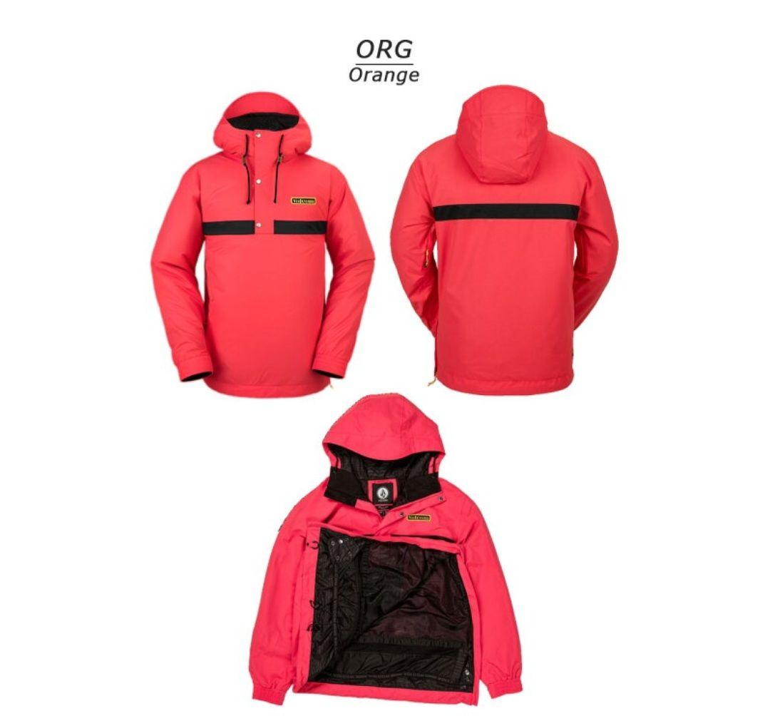 VOLCOM スノボーウェアXL セットアップ オレンジ