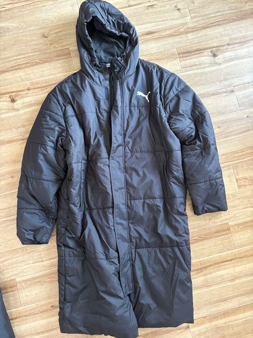 PUMA ブラック ベンチコート XL