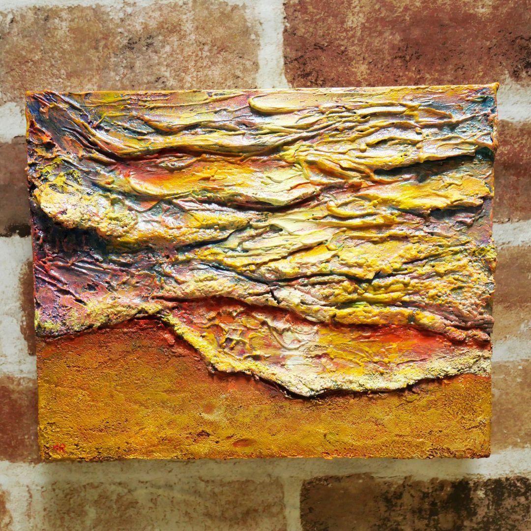 油絵 絵画 【砂浜の夕暮れ】