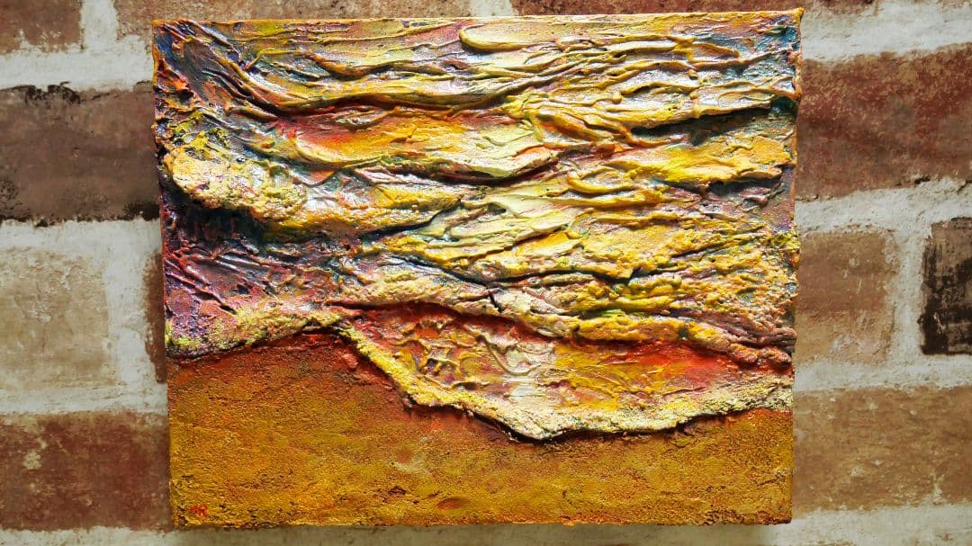 油絵 絵画 【砂浜の夕暮れ】