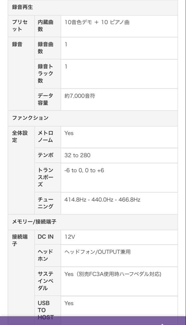 2021年製YAMAHA NP-12Bピアジェーロ