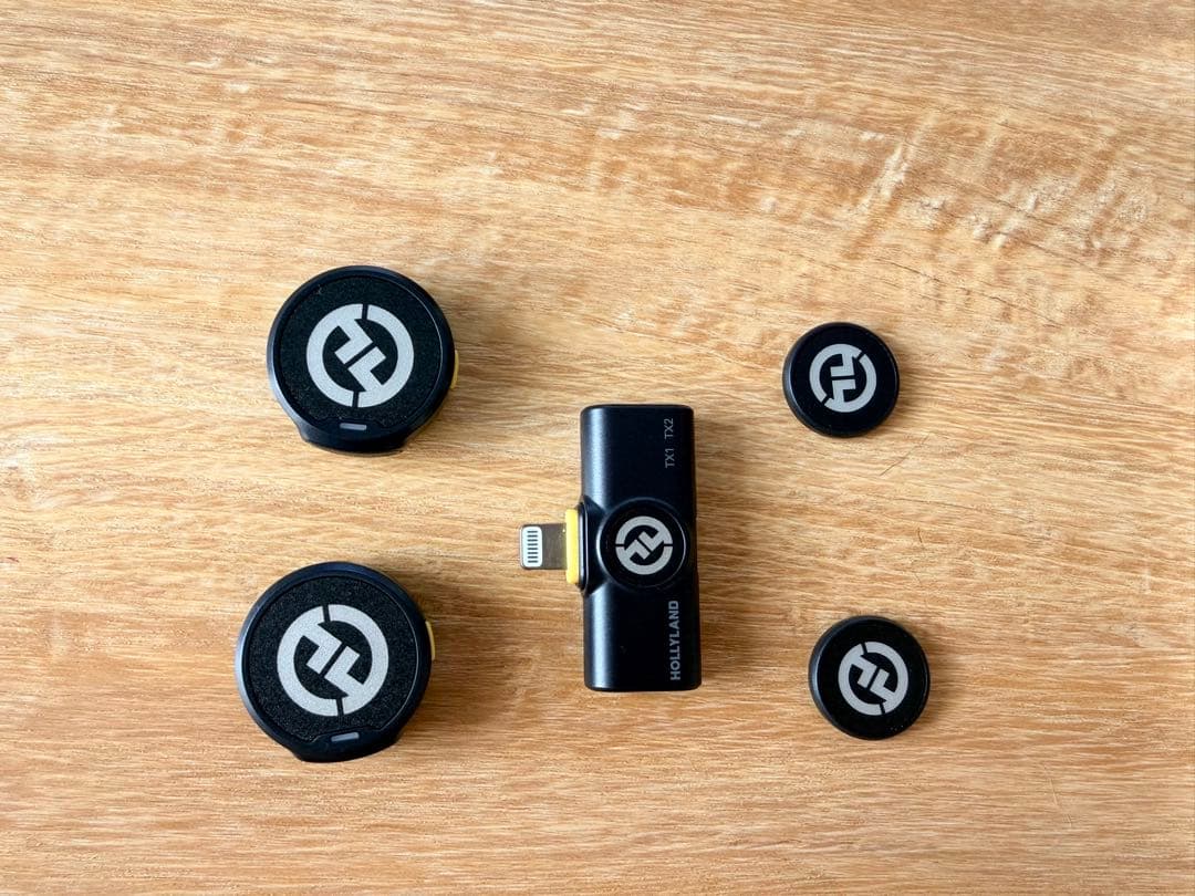 【HOLLYLAND LARK M2 ワイヤレスマイク　Lightning】