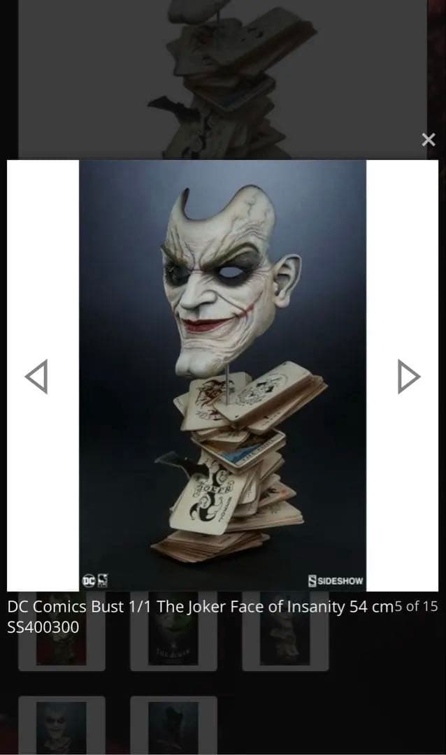 LIFEーSIZE BUST THE JOKER FACE 1/1 ジョーカー