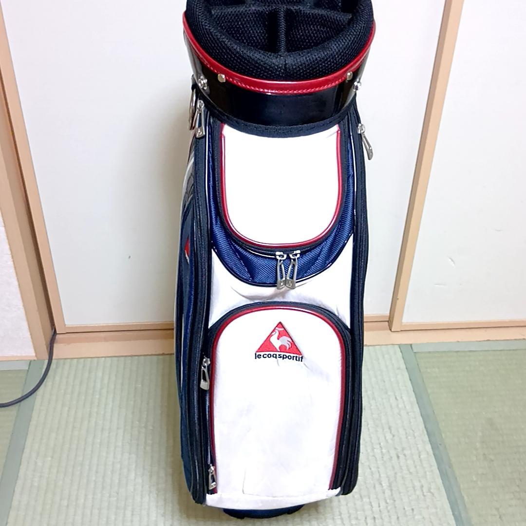 le coq sportif キャディバッグ ゴルフバッグ トリコロール