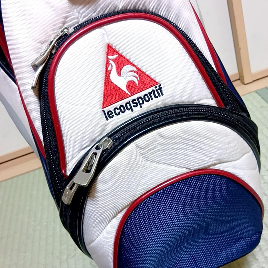 le coq sportif キャディバッグ ゴルフバッグ トリコロール