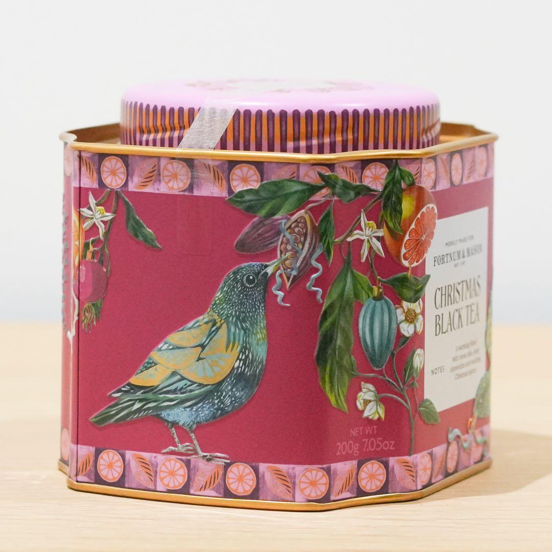 フォートナム&メイソン　クリスマスブラックティー　ブラックティーバッグ　2缶