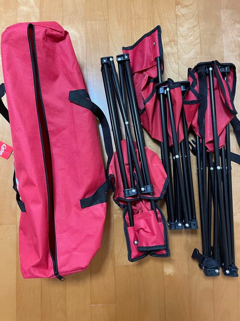 広島カープ 2018 限定★折り畳み式テーブル＆椅子セット②