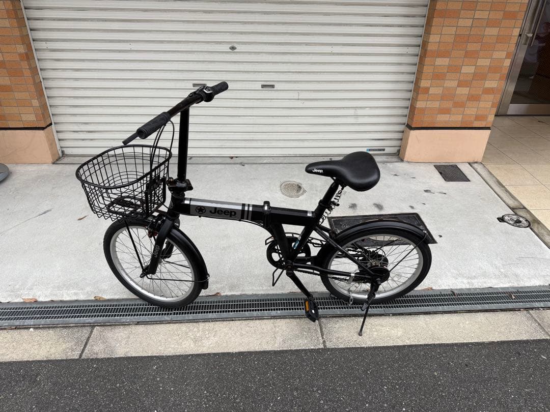 100 自転車 大阪市 【引取り限定】 20インチ 変速付き 折りたたみ