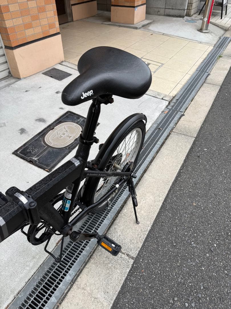 100 自転車 大阪市 【引取り限定】 20インチ 変速付き 折りたたみ