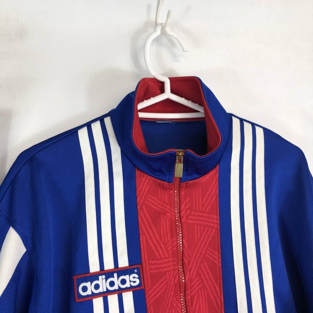 80s 90s デサントアディダス ジャージ セットアップ Lサイズ ブルー