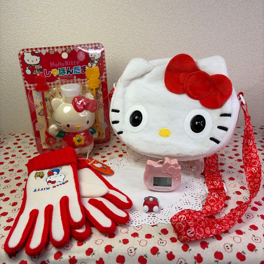 【超希少・1976年製】ハローキティ ヴィンテージ手袋＆パースペッツ 豪華4点