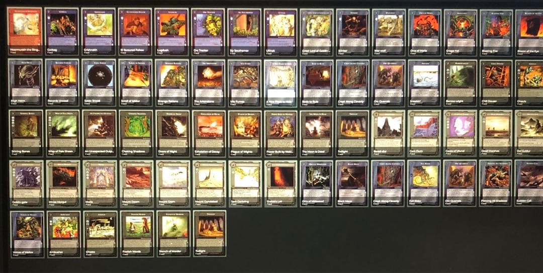 ミドルアース　カード　チャレンジデッキH ccg コンプ　指輪物語　希少