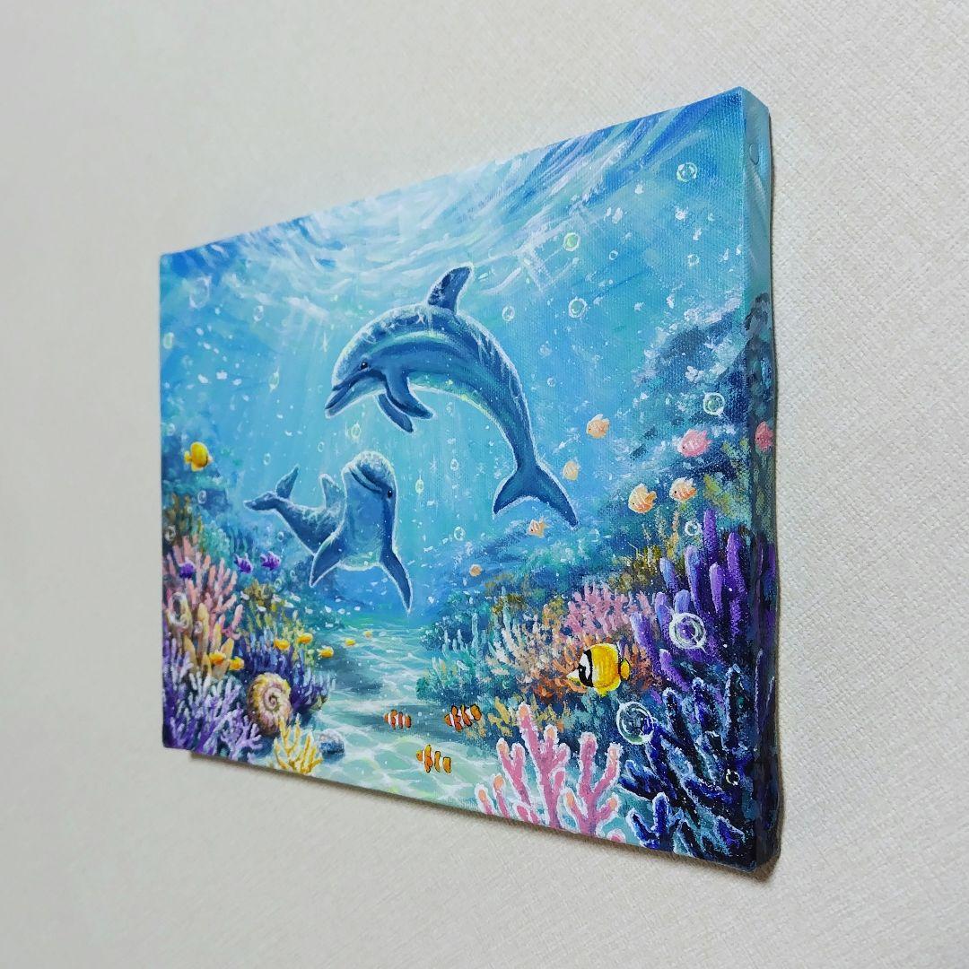 N*a様 【海中世界】アクリル画 F3 風景画 絵画