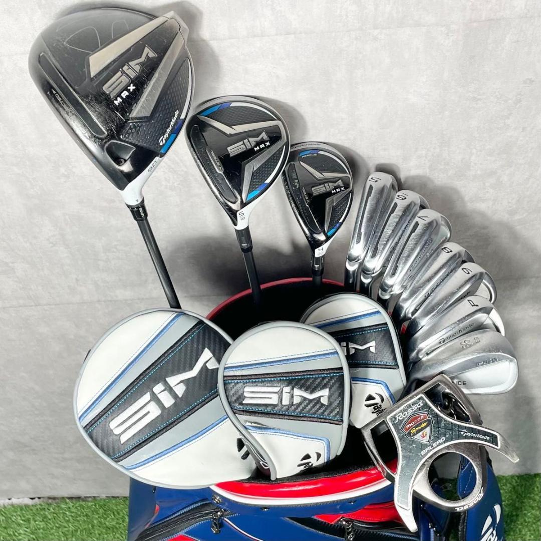 【貴重レフティ】テーラーメイド シムマックス ゴルフクラブセット 11本 S 左