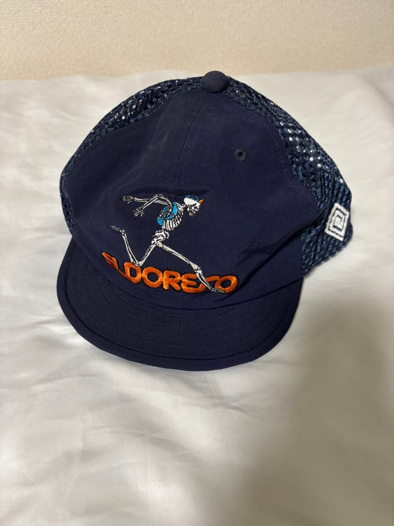 エルドレッソ ボーンマン ツバ短 メッシュキャップ ネイビー 初期モデル 美品