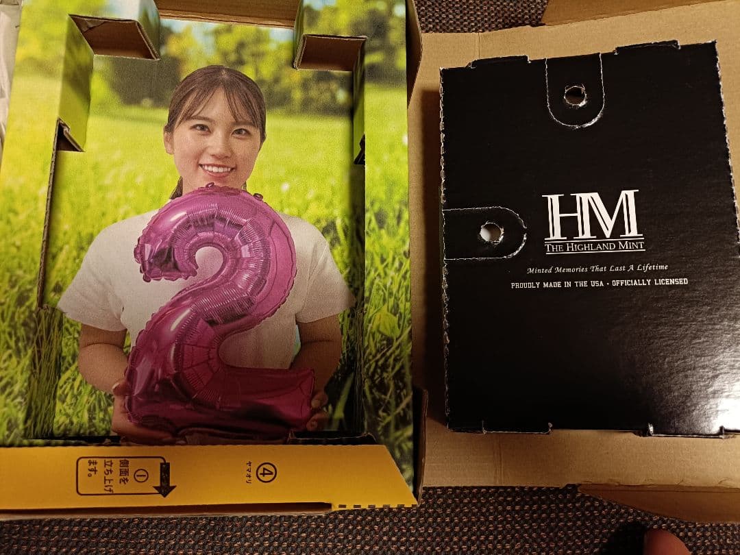 西村優菜プロ　サイン入り優勝記念フォトミント