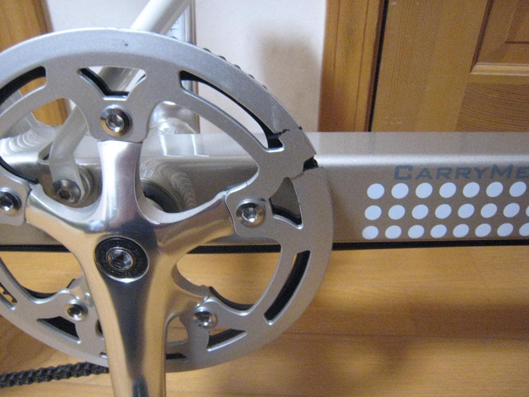 【程度良】キャリーミー(Carry me) ８インチ折りたたみ自転車 シルバー