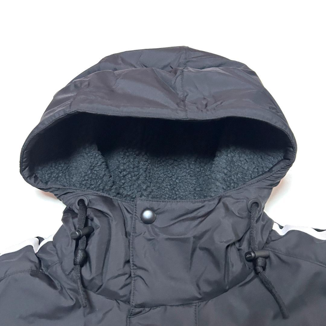 新品　アディダス　Lサイズ　ロング ボアコート　ベンチコート　ブラック　ホワイト