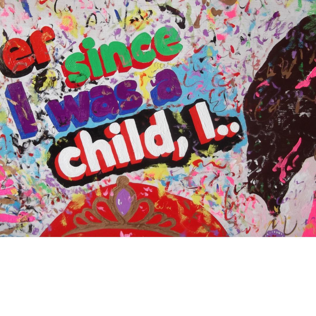 天才クリア・クリムゾン真作保証作品　Ｆ２０号　子供の頃から私は…　ヘップバーン