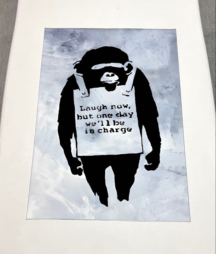 No.244♡半額祭♡キャンバスアート　ストリートアートポスター　バンクシー