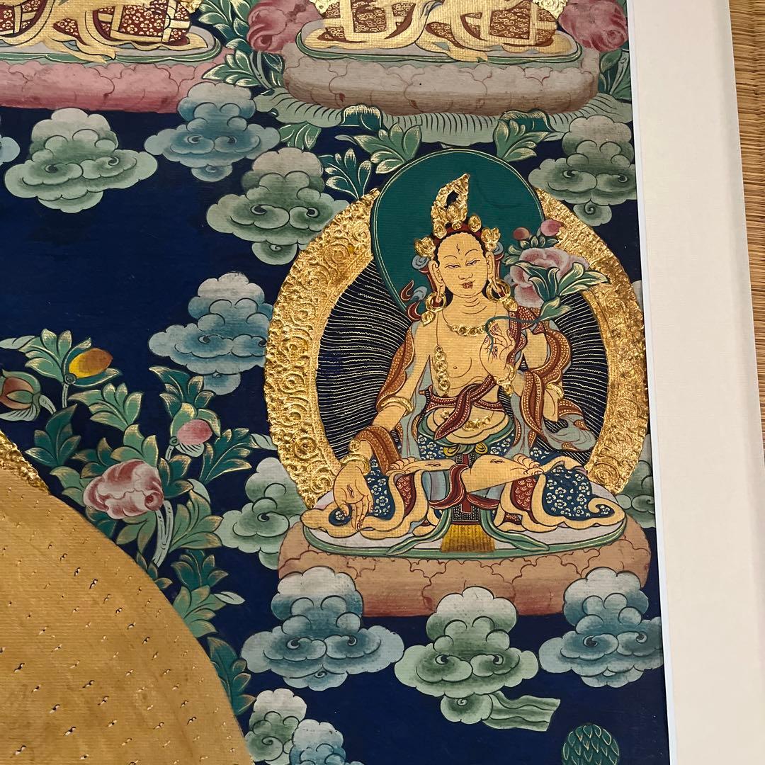 観音菩薩 金箔 絵画 73cm x 106cm（額サイズ）