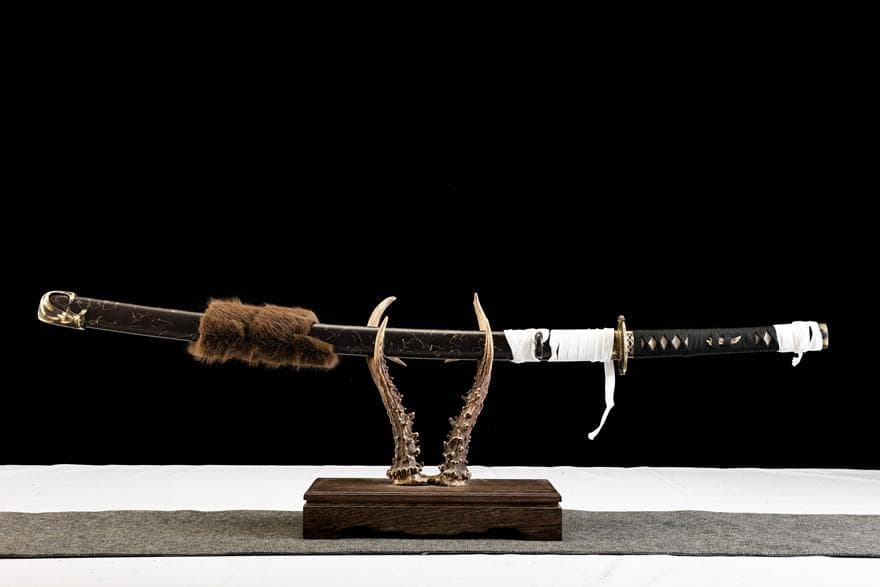 『羊蹄山の魂篤』模造刀 居合練習 太刀 美術品 手鍛造打