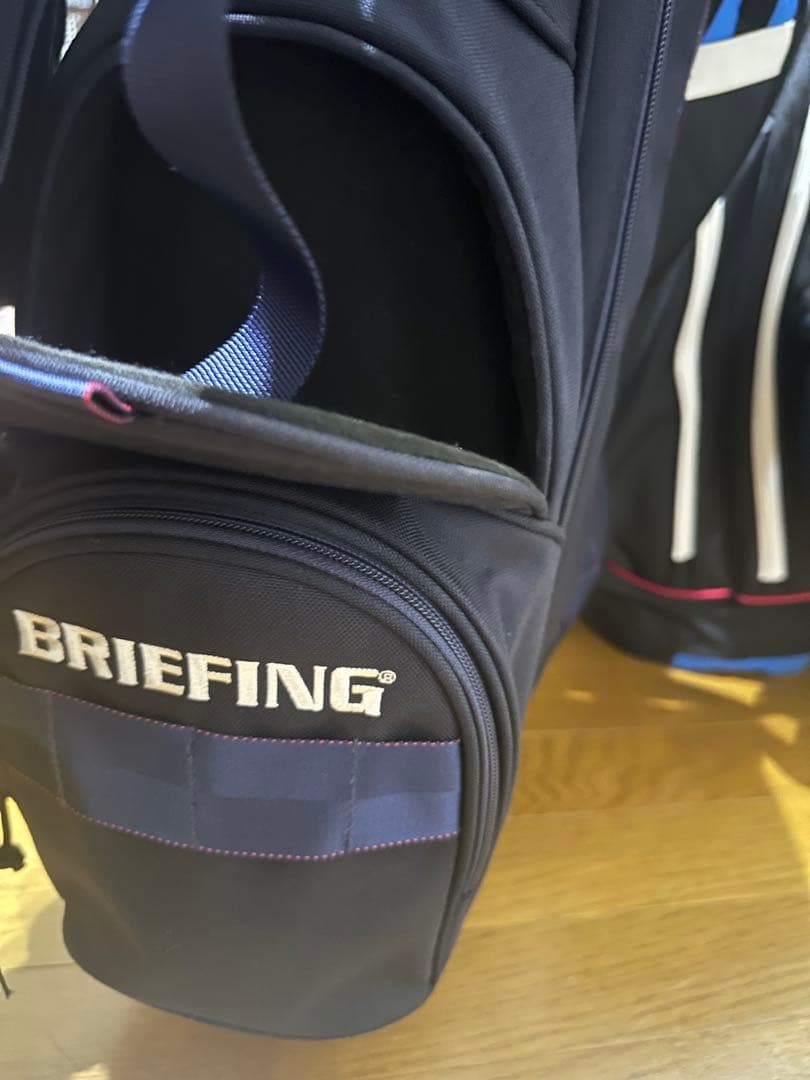 ミーBRIEFING ネイビー キャディバッグ スタンド式