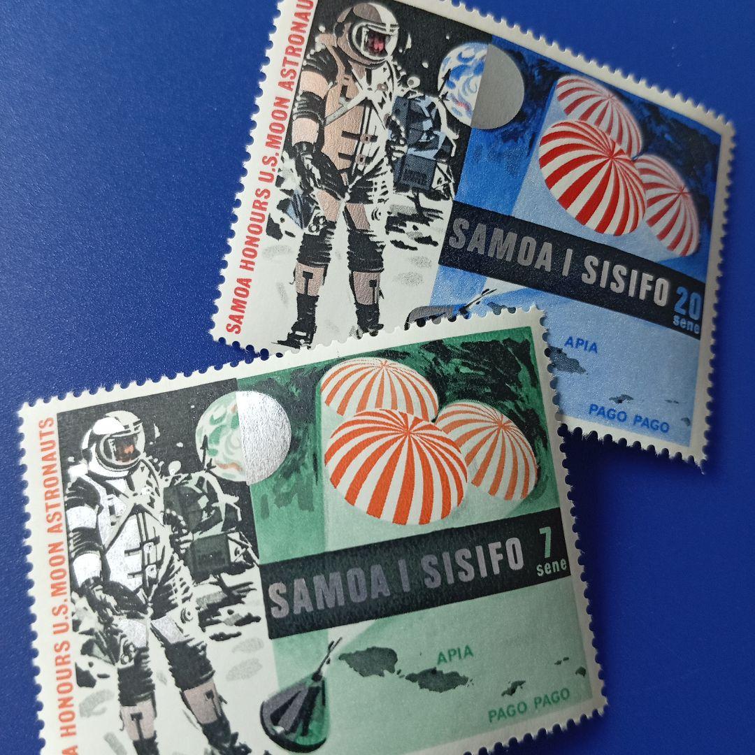 3228 外国切手 アメリカ 乗物 電車 シリーズ 田型2種 未使用