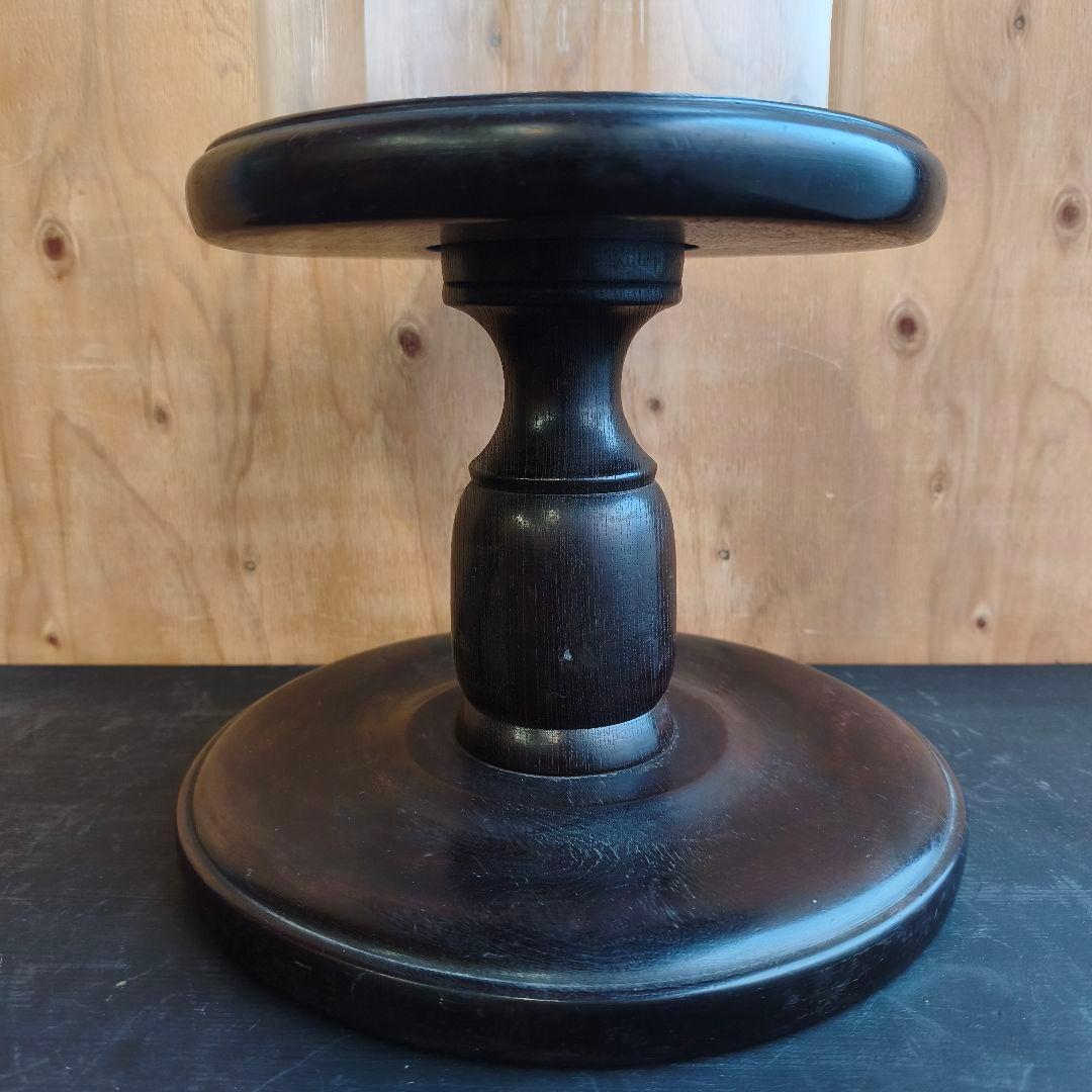 アンティーク ガラスドーム ディスプレイ台 木製台