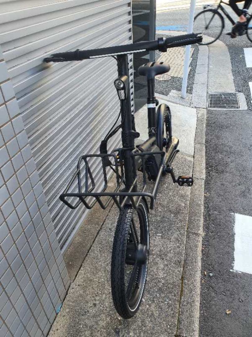 ホンバイクストンプラス　黒　カゴ付き