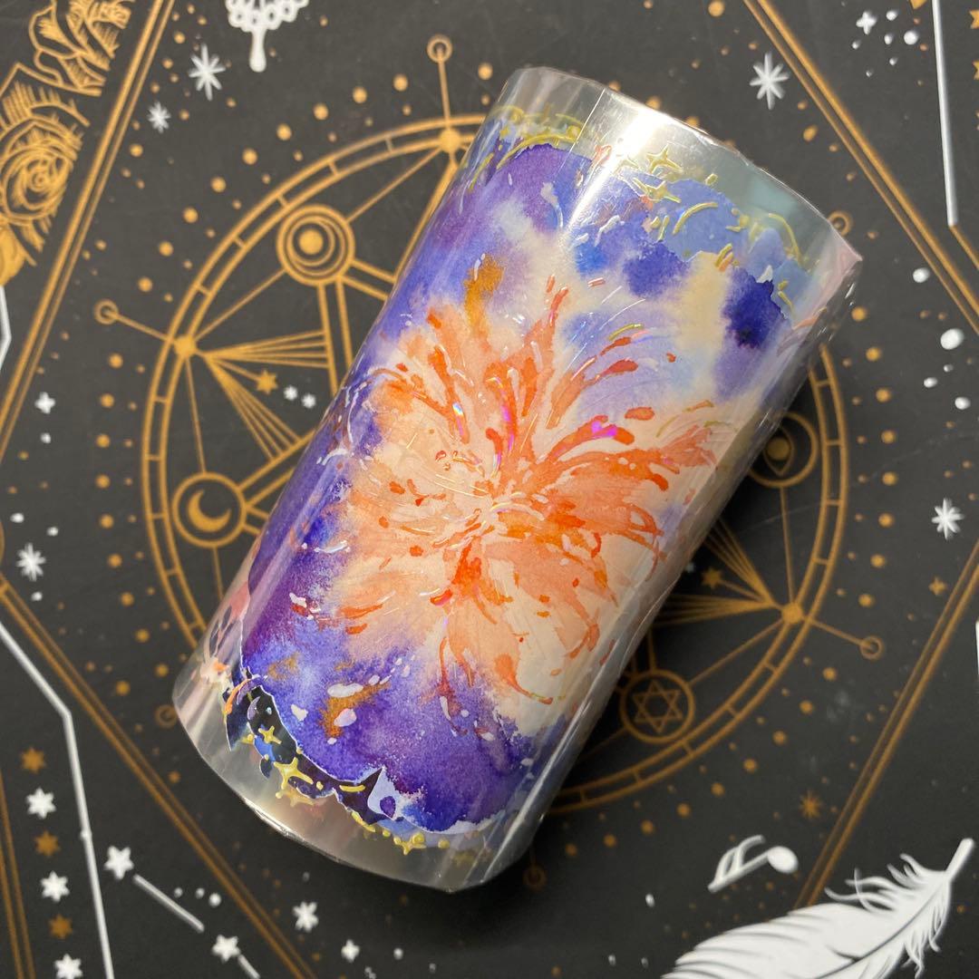 【B1】海外　10m巻　PET/貝殻光マスキングテープ　背景系/装飾系/動物系