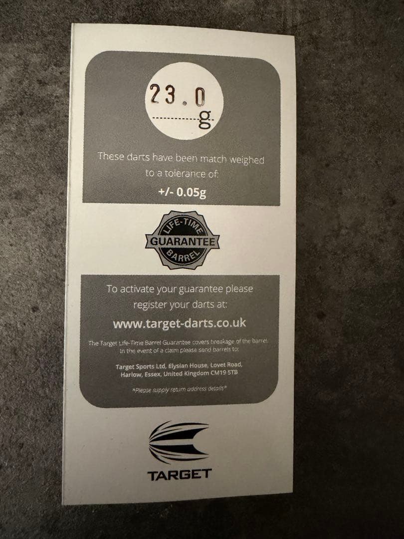 TARGET ターゲット BARNEY 25 SWISS POINT 23g