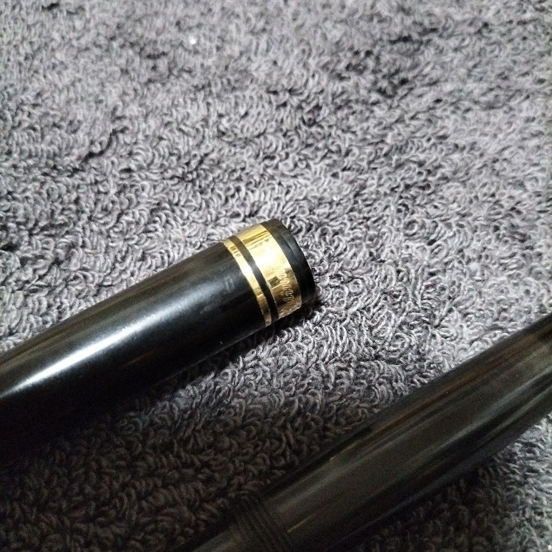 14K プラチナム　黒色プラスチック万年筆