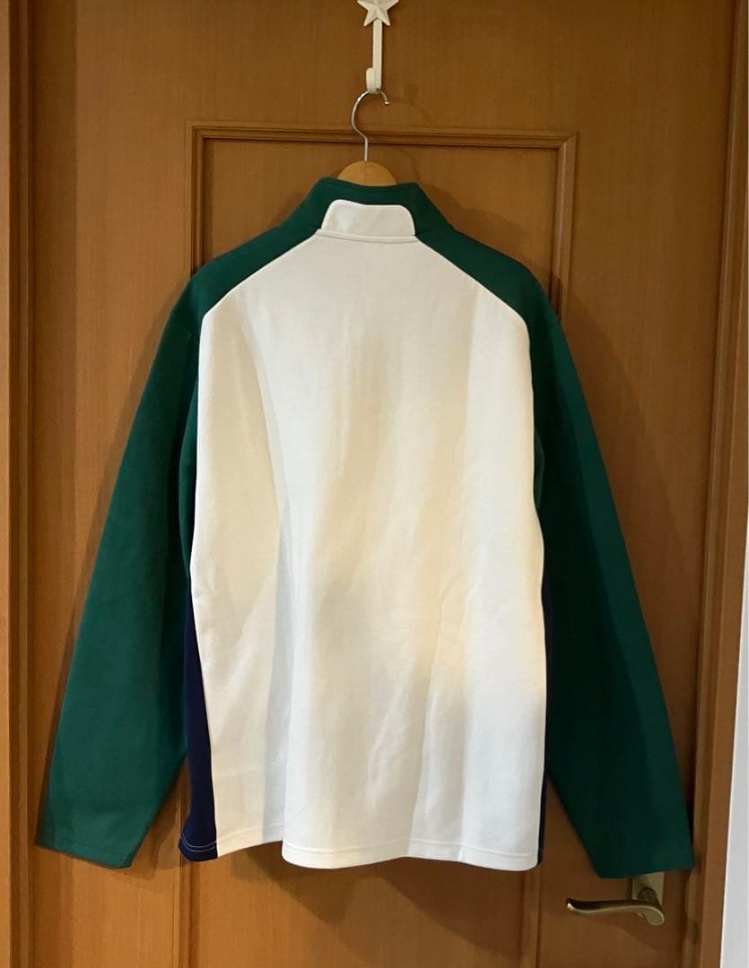 RLX ゴルフ ブロックダブルニット プルオーバー フルジップ ジャケット M