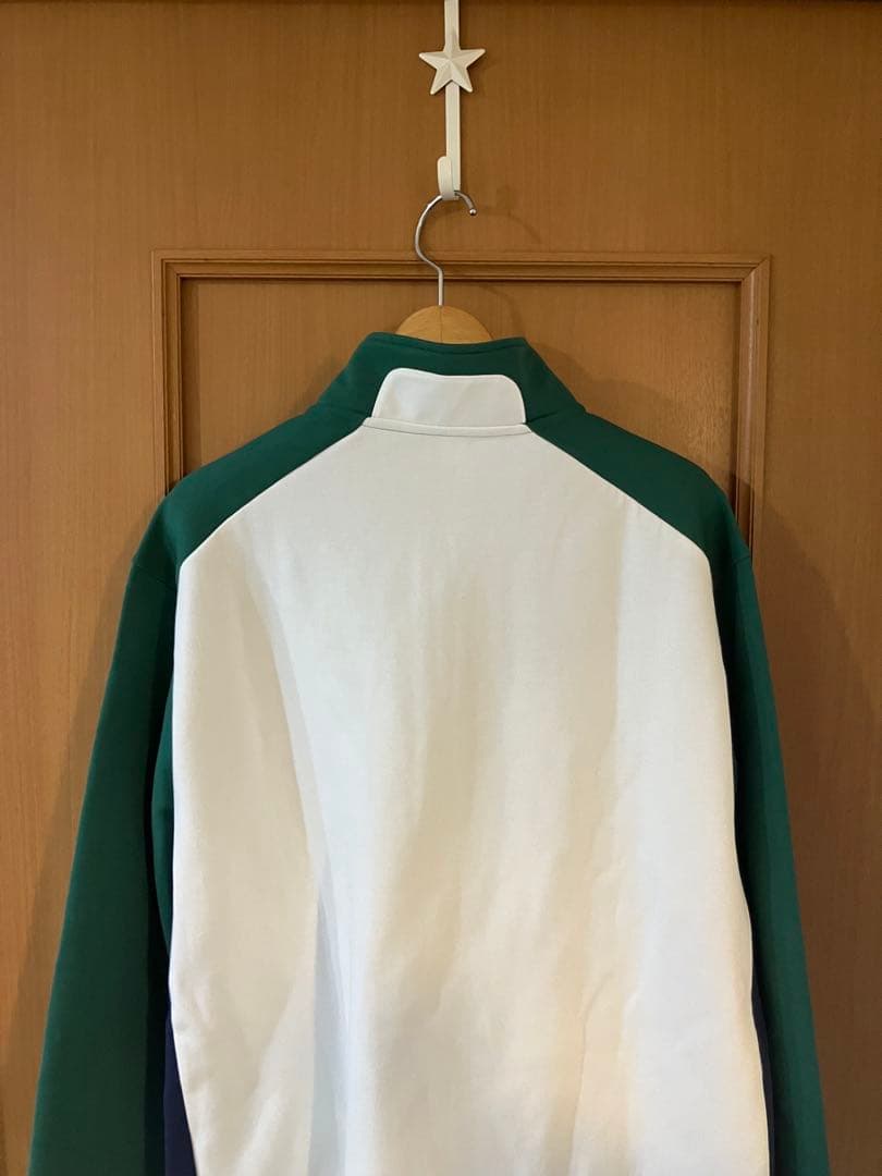 RLX ゴルフ ブロックダブルニット プルオーバー フルジップ ジャケット M