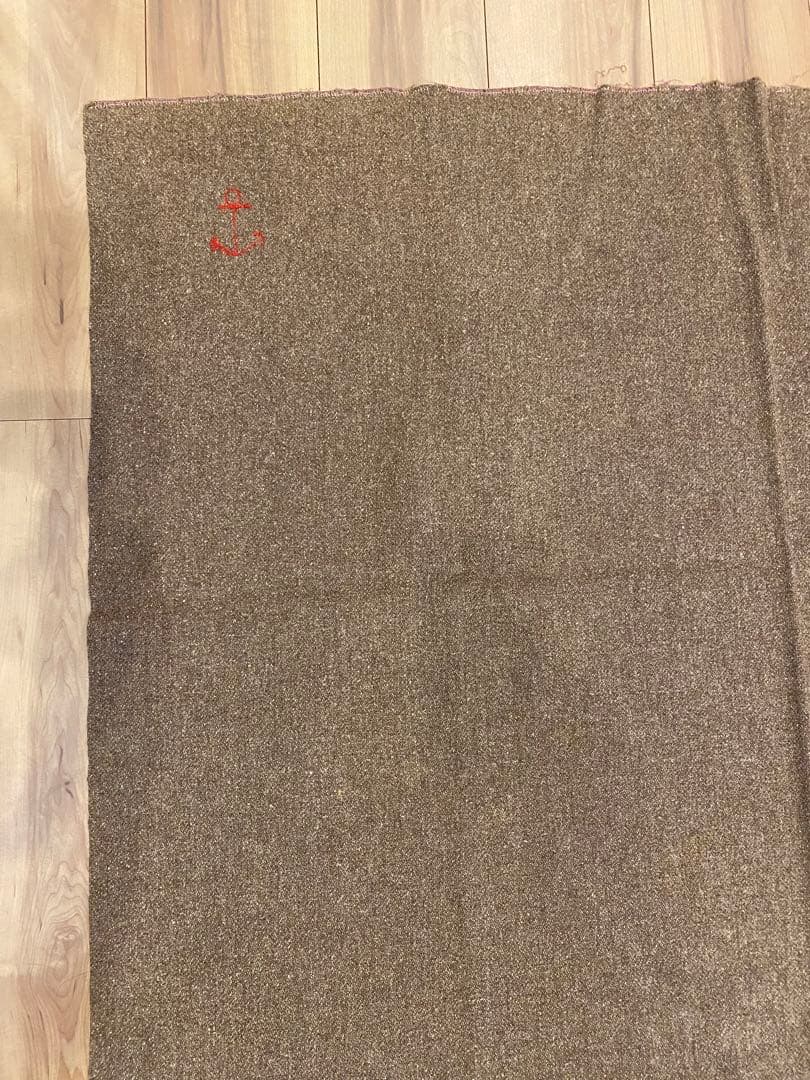 50s 海軍　ミリタリー　ウールブランケット　実物　ステンシル　希少