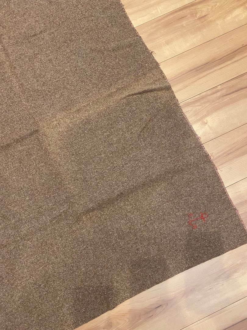 50s 海軍　ミリタリー　ウールブランケット　実物　ステンシル　希少