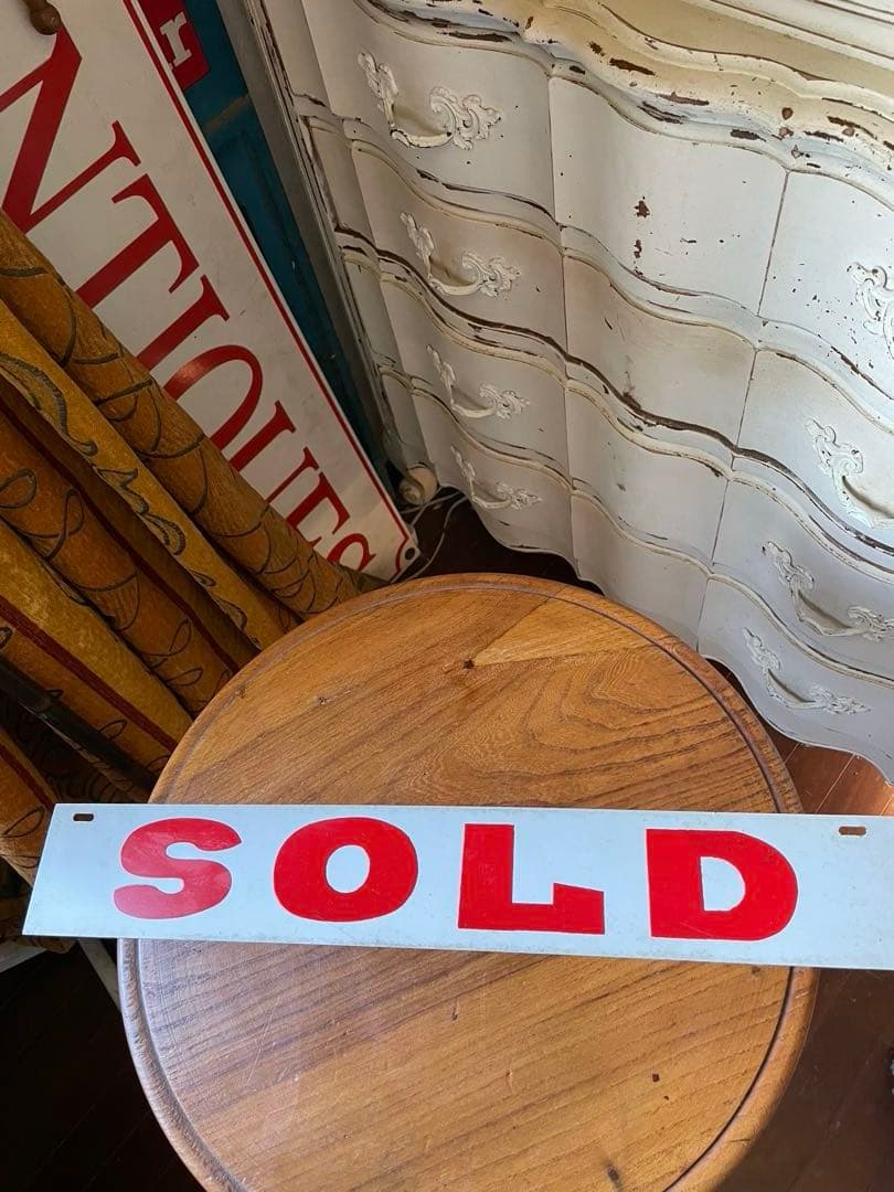 チョビホーロー　メタル　サイン　プレート　看板　SOLD アメリカ　横長