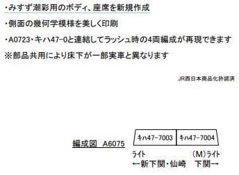 【新品】マイクロエース Nゲージ キハ47-7000番台 みすゞ潮彩 2両セット