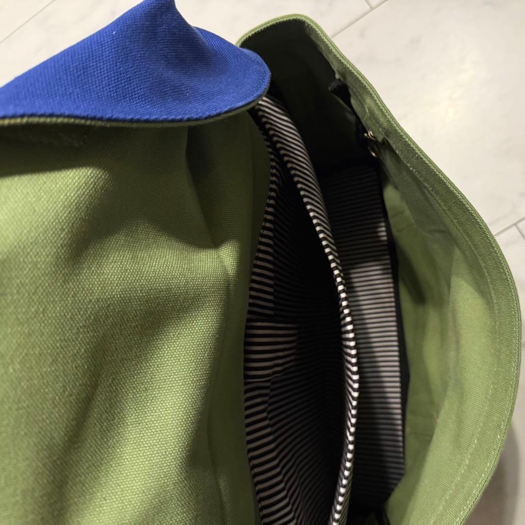 キャンバス製パニアバッグ オリーブグリーン