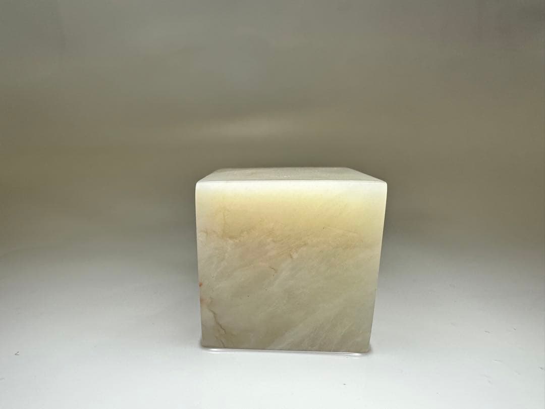 【螭虎衔芝】ラオス石　双獣　篆刻　印材 　展示会　出展　大材　美品　高級印材