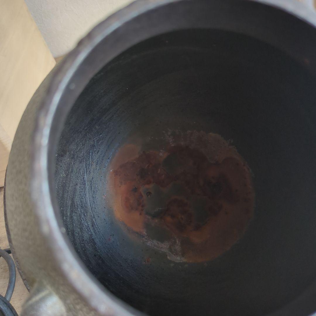 鶴首釜　唐松　菊池政光　茶道具　茶道　木箱　釜　在銘