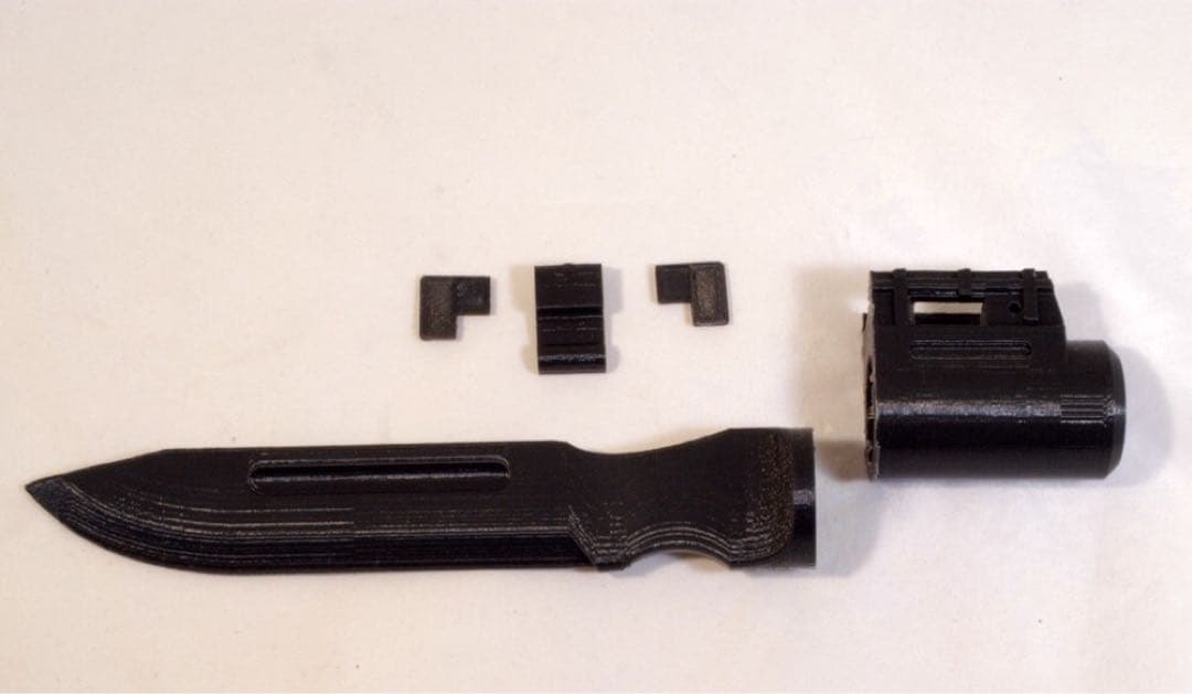 【2個セット】ハンドガン用 銃剣 ヨルムンガンド風デザイン 組み立てキット