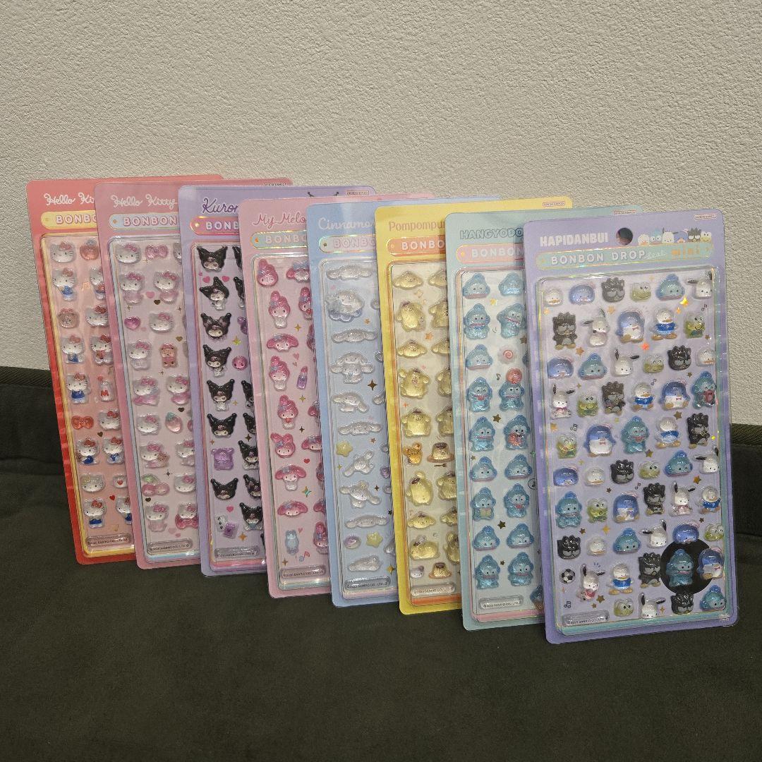 サンリオ　ボンボンドロップシールMINI　8種