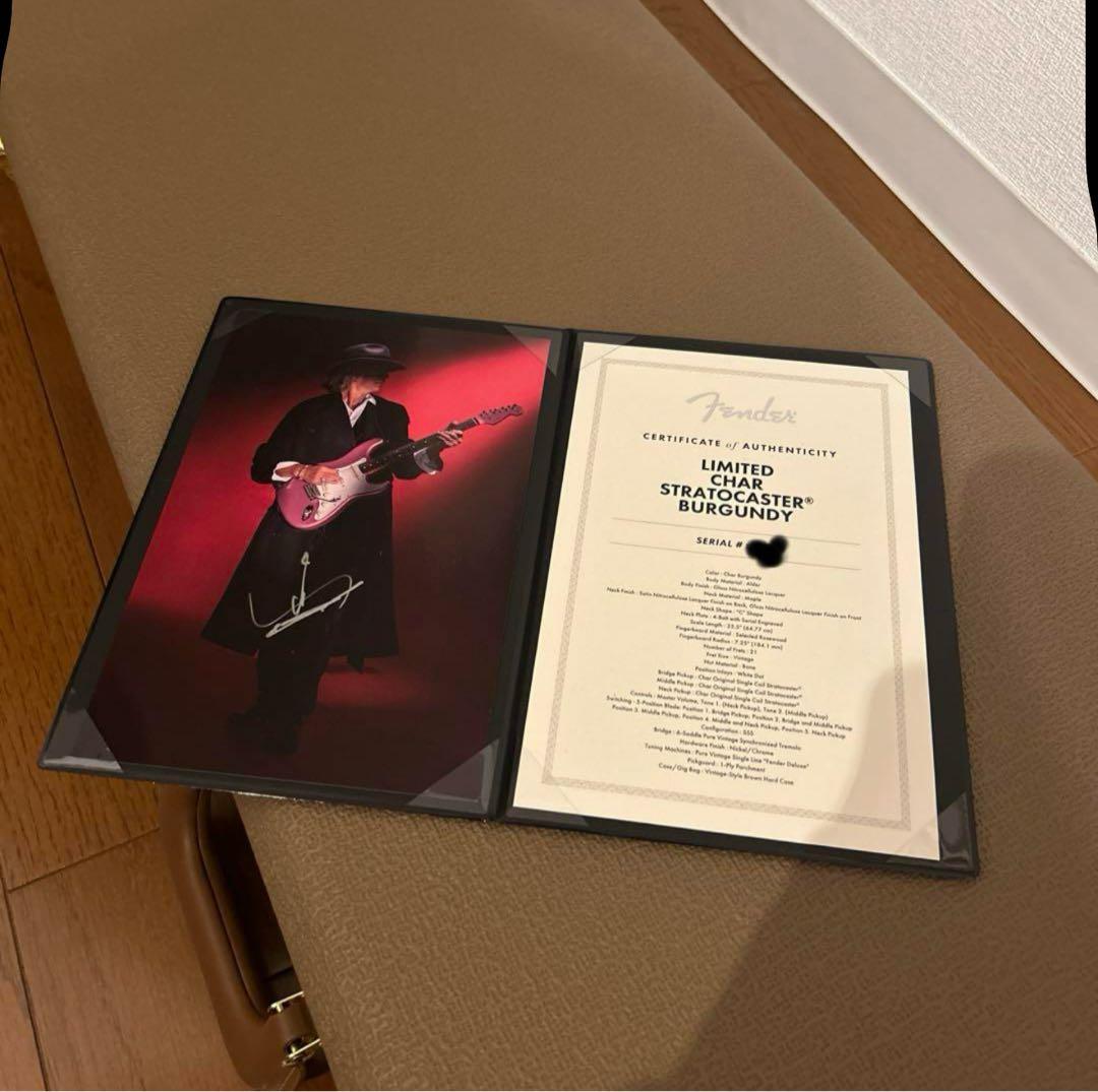 Limited Char Stratocaster Burgundy【美品】