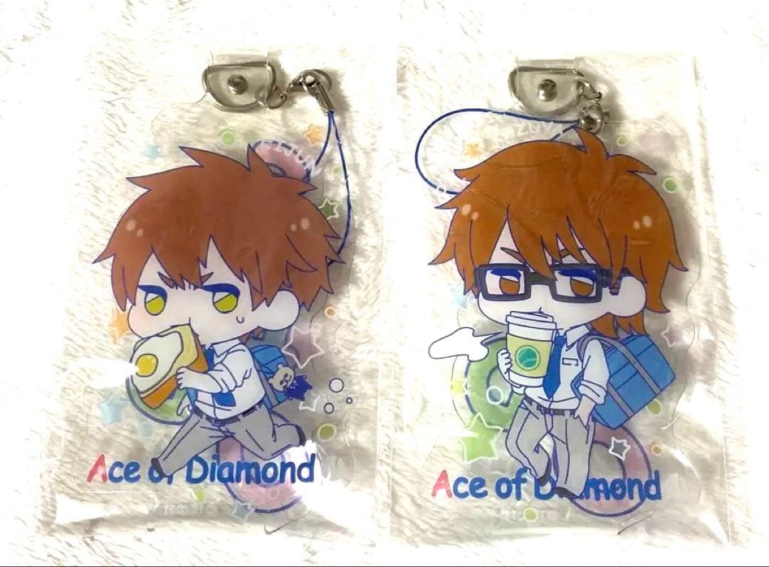 【新品・未使用】ダイヤのA きゃらびにストラップ　BOX 6種　フルコンプ